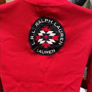Ralph Lauren Vibrant Red Long Sleeve Top